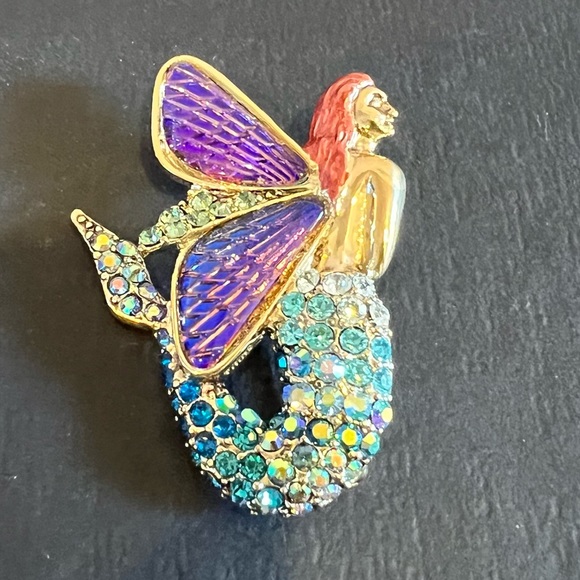 Colorful Mermaid Kirks Folly Pin Brooch🧜🏼♀️ - Picture 1 of 4